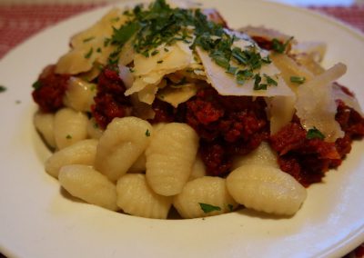 Bild von Essen in der Rastkogelhütte